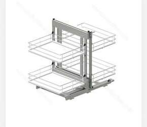 Predám výsuvný systém do rohu kuchynskej linky. - 2