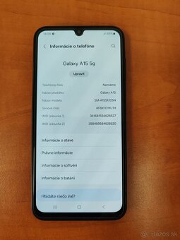 Samsung A15 5G tmavo modrý 128GB - 2