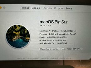 MacBook Pro 15, Ssd 500, RAM 16gb - 2