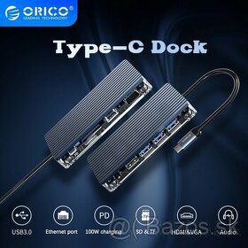 Orico USB-C Hub - 8 v 1, multifunkčný adaptér - 2