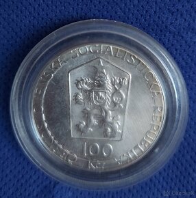 Strieborná pamätná minca 100Kčs 1989 17. listopad - 2