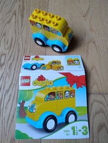 Lego Duplo autíčko,autobus, vrtuľník/loďka - 2