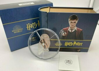 investičné strieborné mince proof Harry Potter hedwiga 2021 - 2