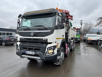 VOLVO FMX Trojstranný sklápač s hydraulickou rukou ,Euro 6 - 2