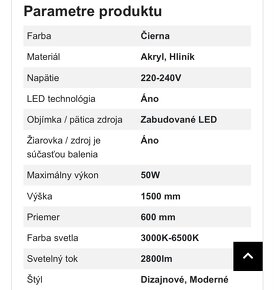 Závesné led svietidlo - 2