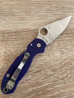 Nôž Spyderco Para 3, Dark Blue G-10 C223GPDBL (original, S11 - 2