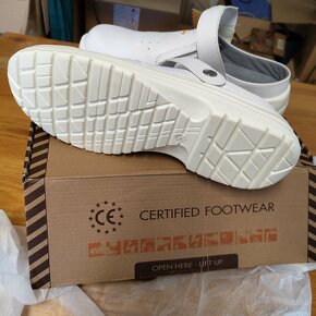 Pracovná obuv veľ. 45 BENNON WHITE OB Slipper Z30082 - 2