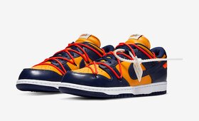 Nike dunk x off white “dark blue&yellow” - 2