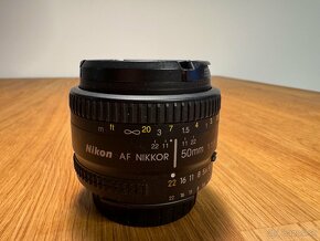 Nikon objektivy: AF-S NIKKOR 50mm f1,8+ Samyang 14mm f/2.8 - 2