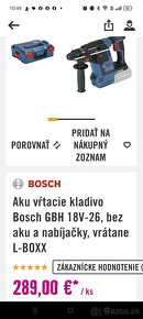 NOVE NEPOUŽITÉ KUPENE 21.11.24 Bosch GBH 18V-26 BATERIA 8.0A - 2