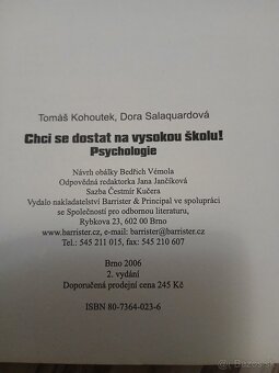 Chci se dostat na vysokou školu Psychologie - 2