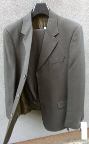 Pánsky oblek antracitovo-hnedý 182/108, na výšku 182-190 cm - 2