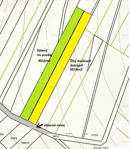 Predaj: Pozemok TTP 3016m2 v extraviláne obce Dolný Vadičov - 2