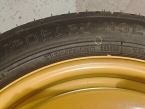 Predám rezervu/dojazdové koleso rozteč  5x114,3 135/80 R16 - 2