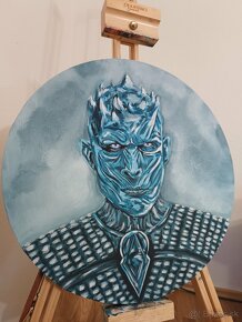 Akrylová maľba, obraz Night King/Game of thrones - 2