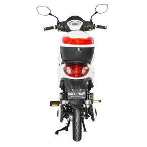 RACCEWAY E-MOPED, biely-lesklý s batériou 20Ah - 2