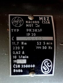 Elektro motor z prevodovkou PK3k5f - 2