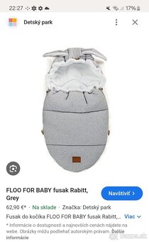 Predám fusak do kočíka Floo for Baby 15Eur - Neded okr.Šaľa - 2