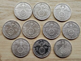 2 reichsmark 1937, 1938, 1939 - 2