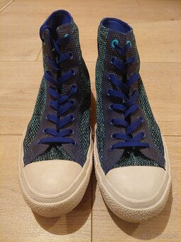 Converse Chuck Taylor All Star II Hi-top Knit modro-zelene ( - 2