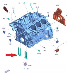 Skrutky kľukového hriadeľa Land Rover 3.0TD 306DT - 2