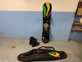 Snowboard Raven 151/ Topanky na snowboard Gravity 43 - 2