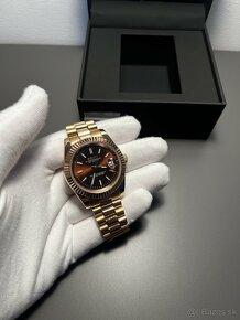 Seiko mod datejust chocolate rose gold - 2