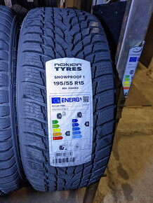 NOVÉ/ZIMNÉ pneumatiky NOKIAN 195/55 R15 85H - 2