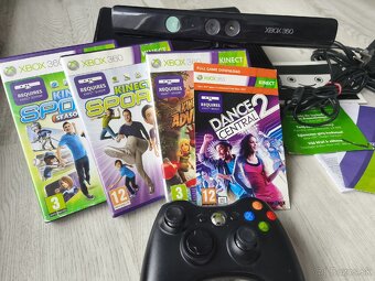 Herna konzola XBOX 360 S + KINECT + 4 kinect HRY - 2