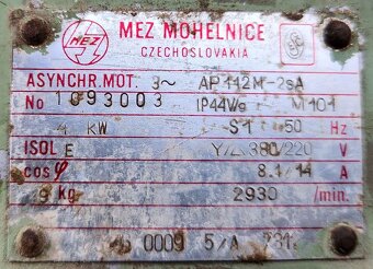 Asynchrónny elektromotor MEZ Mohelnice  AP112M-2sA - 2