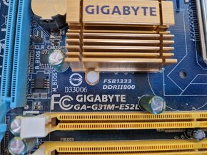 Gigabyte GA-G31M-ES2L , socket 775, DDR2 - 2