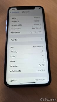 iPhone X 64GB 100% zdravie baterie - 2