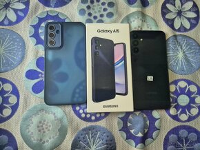 Samsung A15 duos modrý 4g v záruke top stav od začiatku nale - 2