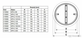 Spetná klapka KPK2 110 KG - 2