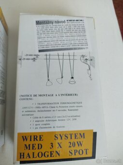 [9]  Wire System Med 3 x 20W Halogen Spot - 2