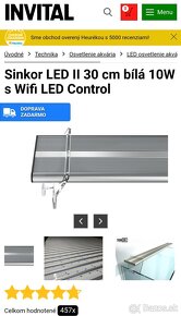 Svetlo na akvarium Sinkor 30cm 10W biela - 2