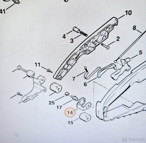 Držiak silentbloku Stihl 010, 011, 012 - 2