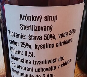 Domáci Aroniovi sirup - 2