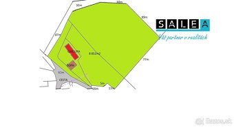 Chalupa s veľkým pozemkom v obci Podkylava o výmere 8.852 m2 - 2