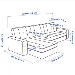 Gauc ikea Kivik s lezadlom - 2