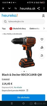 NOVE NEPOUZITE Black & Decker BDCDC18KB-QW KOMPLETNE - 2