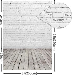 Fotografické pozadie 250x360 cm (vinylová tkanina) - 2