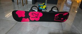 Predam detsky snowboard K2 100 cm + viaz+obuv 34 - 2