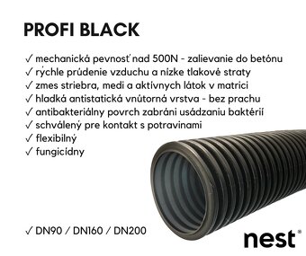 Nest Titanium antibakteriálne potrubie pre rekuperáciu DN90 - 2