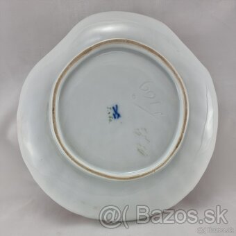 Meissen - starožitná porcelánová misa      /  19.5/18.5 cm / - 2