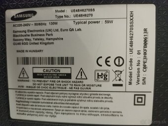 Samsung ue48h6270 - 2