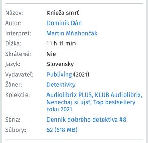 Audio Dominik Dán - Knieža smrť - 2