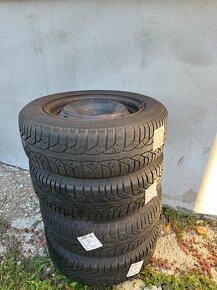 Plechové disky +Zimne pneu Kleber 185/65 R15 4x108 R15 - 2