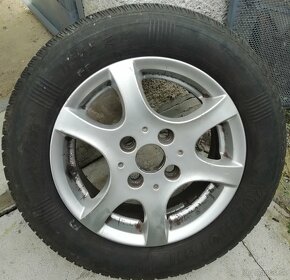 Elektróny 14",4X108 ET 43,,gumy 185/65 R14,dezen 4mm,na ford - 2