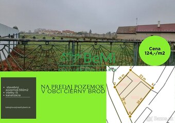 Ponúkame vám na predaj  stavebný pozemok v obci Čierny Brod. - 2